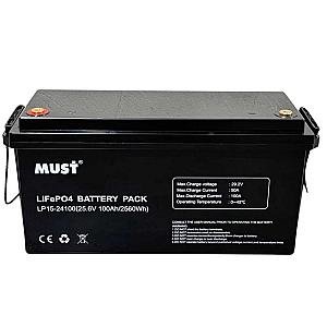 Аккумулятор литий-железо-фосфатный MUST LiFePO4 LP1500-24100 24V 100Ah фото