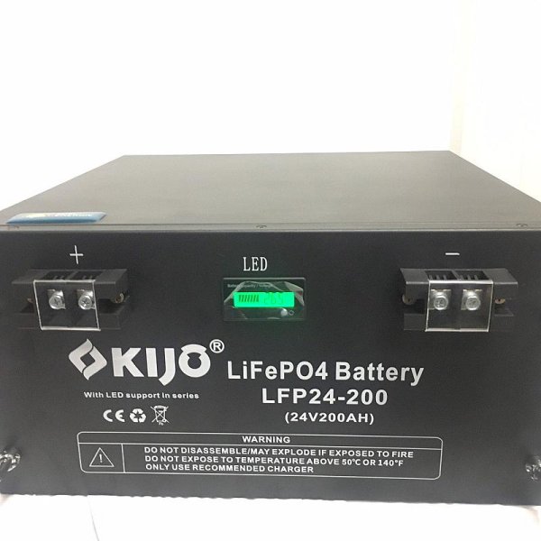 Акумулятор Kijo Battery FePO4-24V200Ah Lithium Iron Phosphate (WITH LED) фото №3