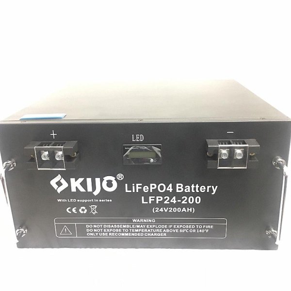 Акумулятор Kijo Battery FePO4-24V200Ah Lithium Iron Phosphate (WITH LED) фото №4