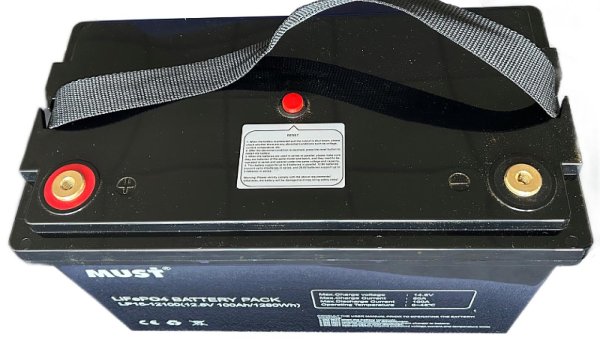 Аккумулятор литий-железо-фосфатный MUST LiFePO4 LP1500-12100 12V 100Ah фото №3 Аккумулятор литий-железо-фосфатный MUST LiFePO4 LP1500-12100 12V 100Ah фото №3